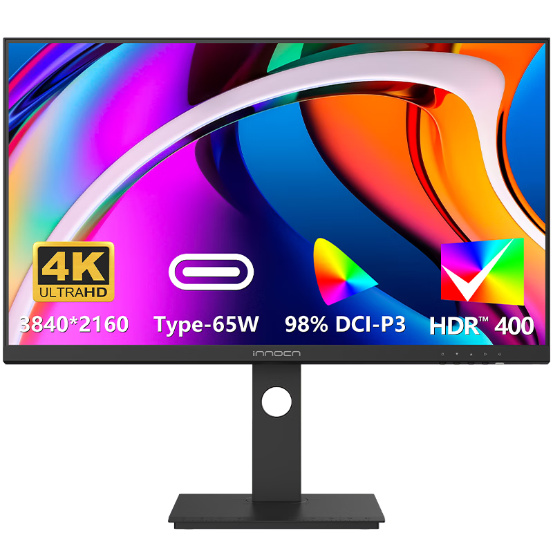 plus：联合创新27英寸4K显示器IPS广色域HDR400 Type-C65W 旋转升降 出厂校准 办公电脑显示屏国家补贴27C1U-D 1101.94元