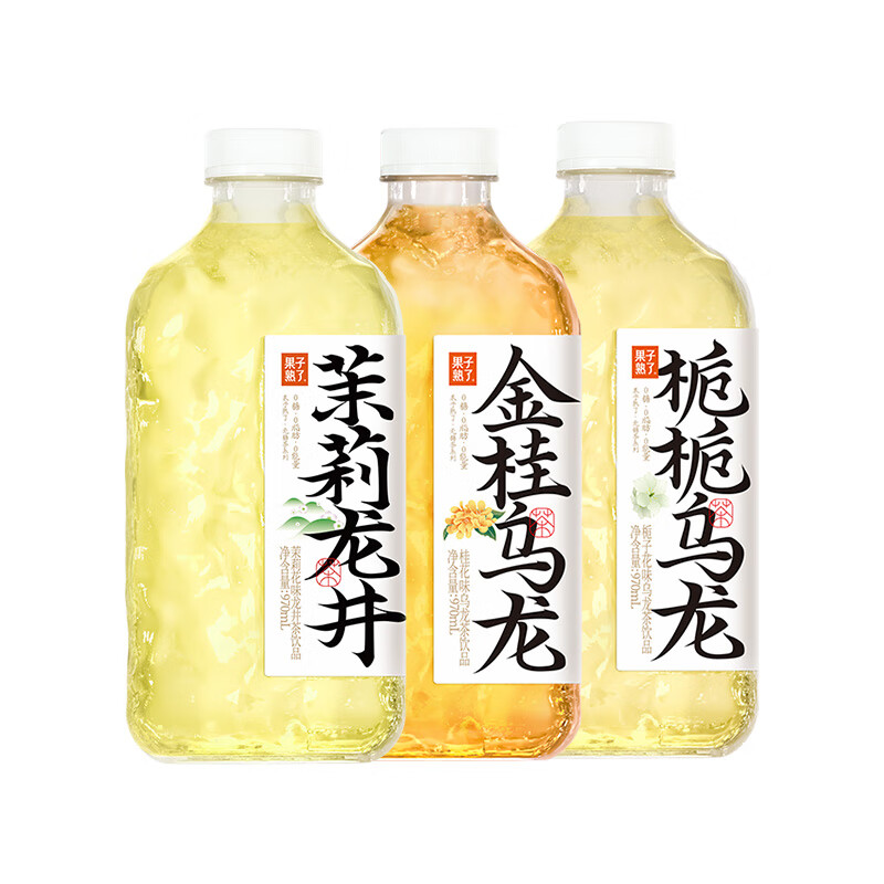 果子熟了 调味茶饮料 3口味平均*6瓶 券后34.9元