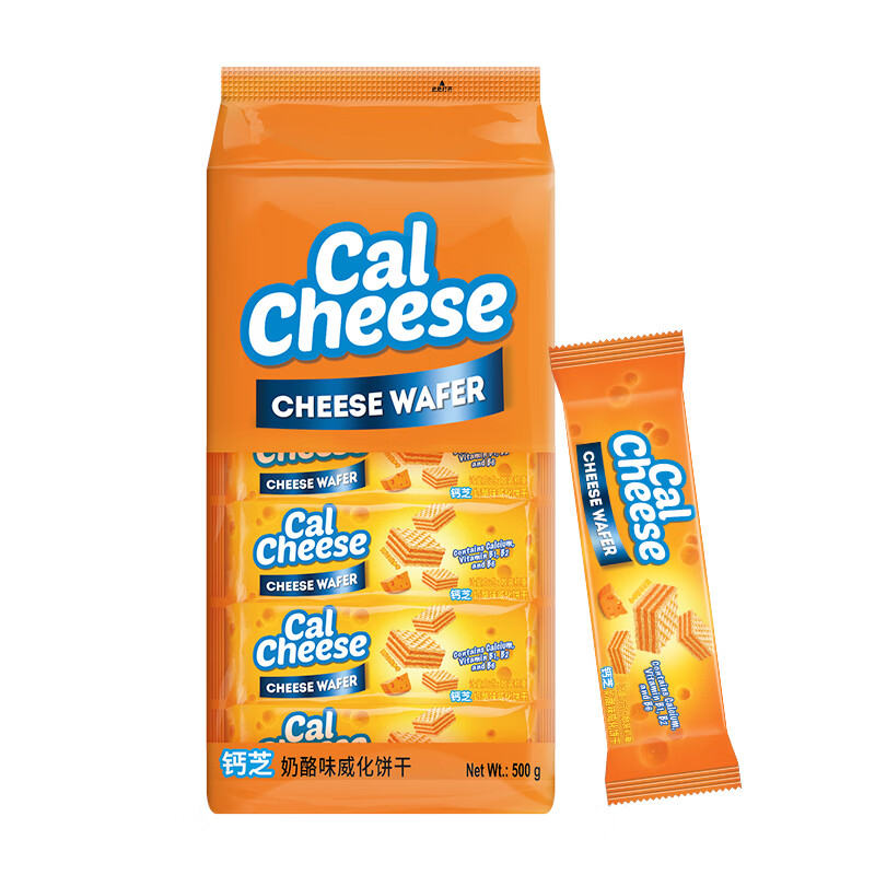 钙芝 CalCheese 奶酪味威化饼干 500g 10.96元