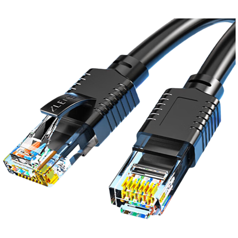 值计 六类网线 CAT6类千兆极速8芯双绞工程家用电脑宽带监控电脑网络跳线成品网线 黑色2米ZL-6020BK 1.09元