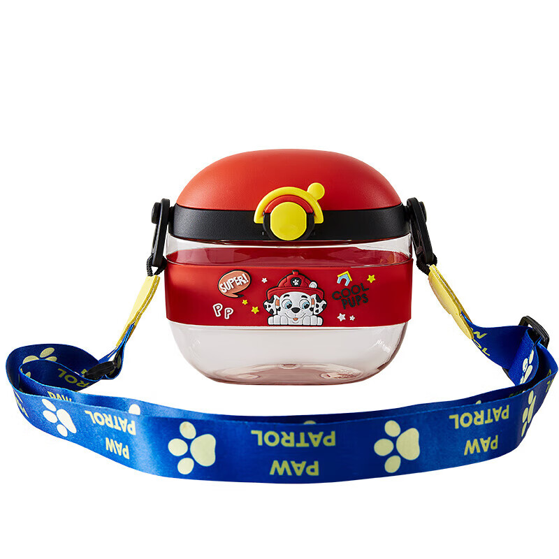 Paw Patrol 汪汪队立大功 男女童水壶背带杯子 红色毛毛 480ml 券后14.9元