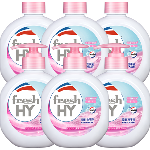 PLUS会员：威露士 清新可抑菌洗手液樱花 525ml*6大瓶 41.71元（合6.95元/瓶）
