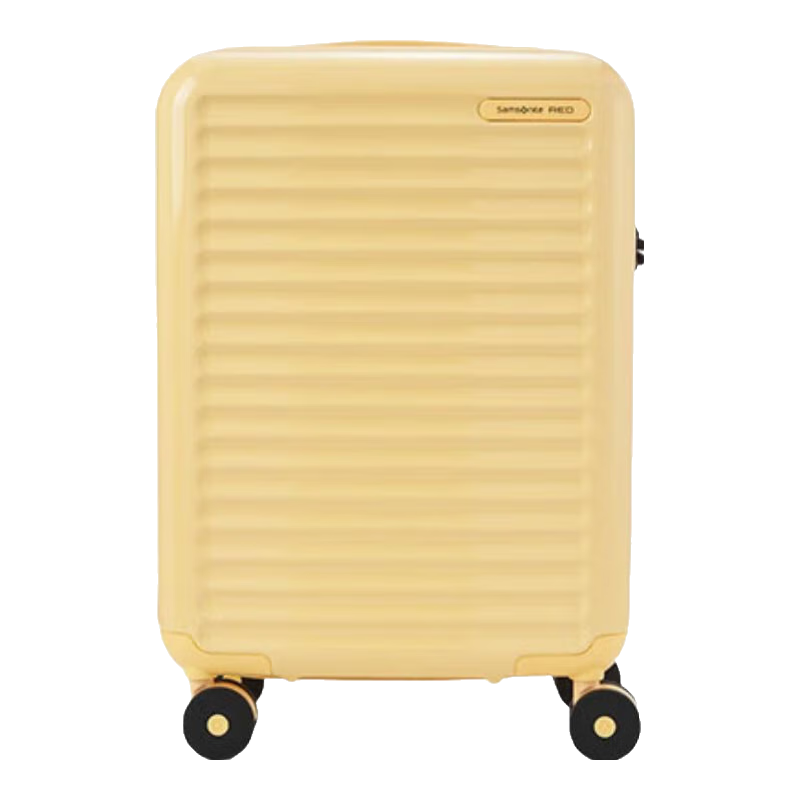 限地区、国补、PLUS：新秀丽（Samsonite）行李箱拉杆箱 女新款轻便登机旅行箱赠半透明箱套QV6 亮黄色 20英寸 适合1周内短途旅行 1286.05元