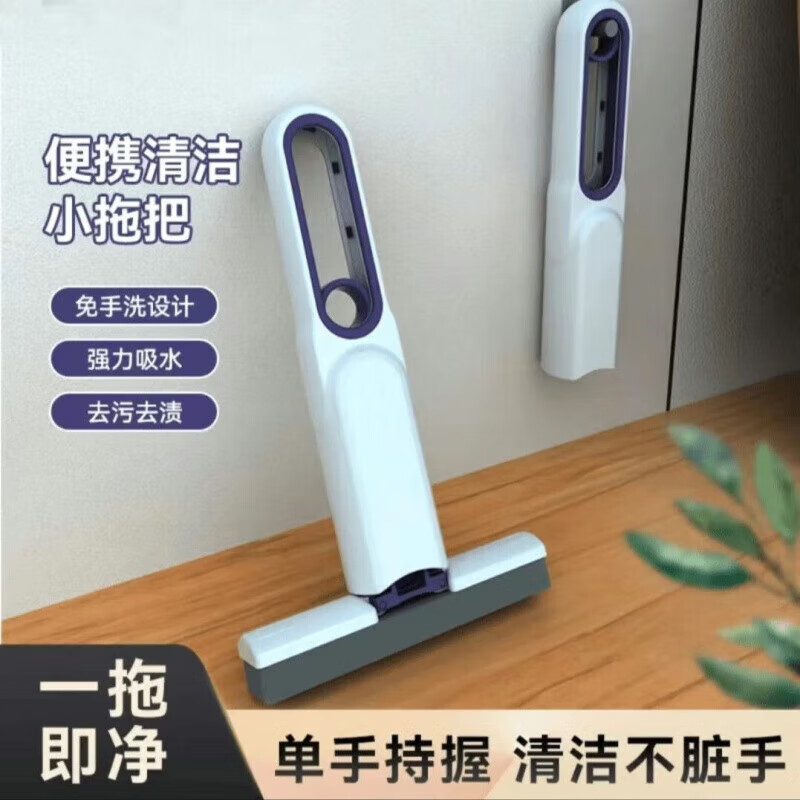 吸水海绵小拖把 手柄1个+棉头1个 1g*1袋 券后1.9元