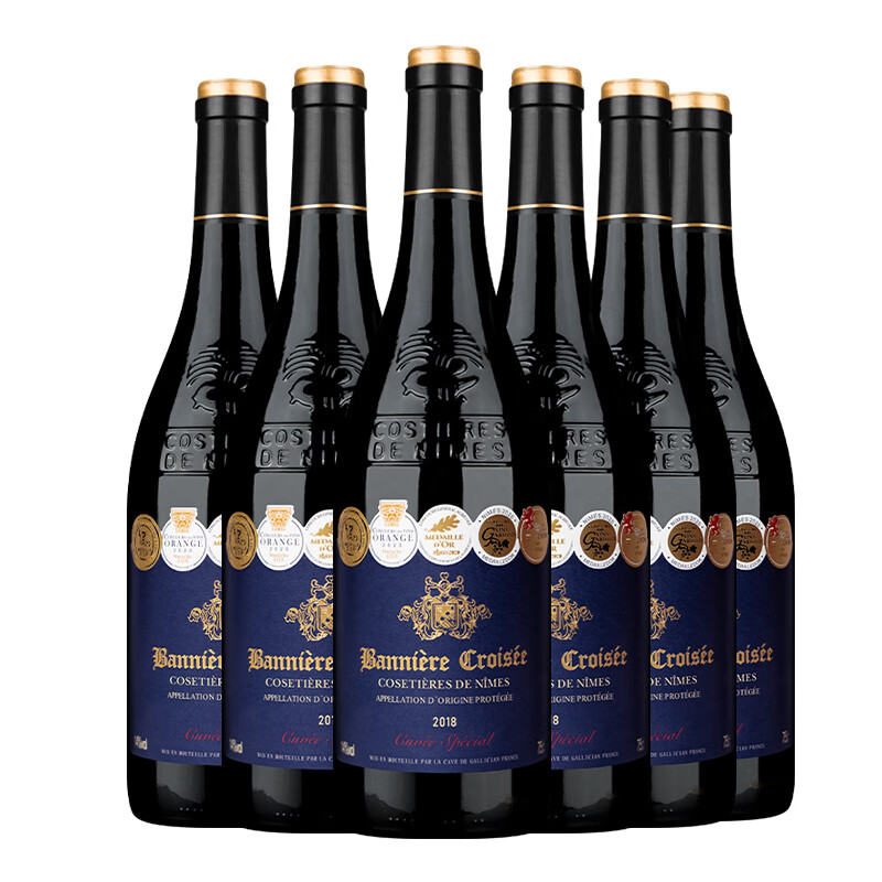 十字军旗 干红葡萄酒 750ml 168元（需领券）