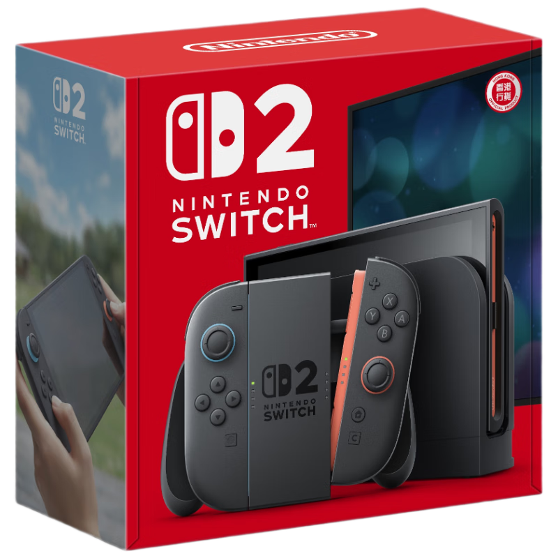限地区：Nintendo Switch任天堂二代游戏机NS2掌上主机港版 单机 标准版不含游戏Switch2便携家用体感掌机 3477.18元