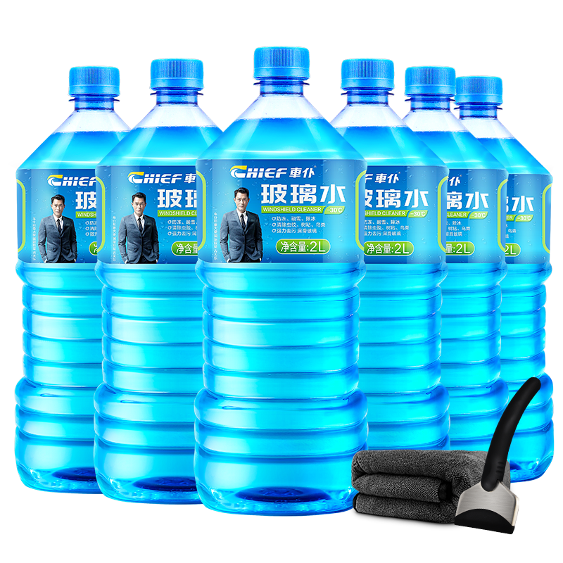 百亿补贴：車仆 玻璃水 -30度2L*6瓶 49.4元
