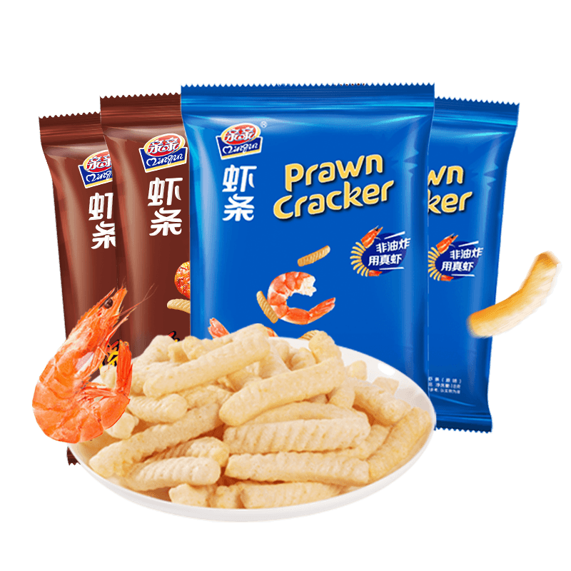亲亲 虾条 80g 7.7元（需领券，合2.57元/件）