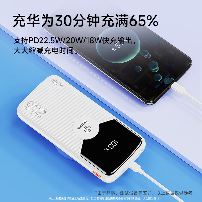 Biaze 充电宝10000毫安时 22.5W超级快充 券后36元