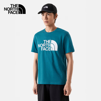 TheNorthFace北面短袖T恤男户外速干柔软透气短袖88GY青苔蓝/O0XS