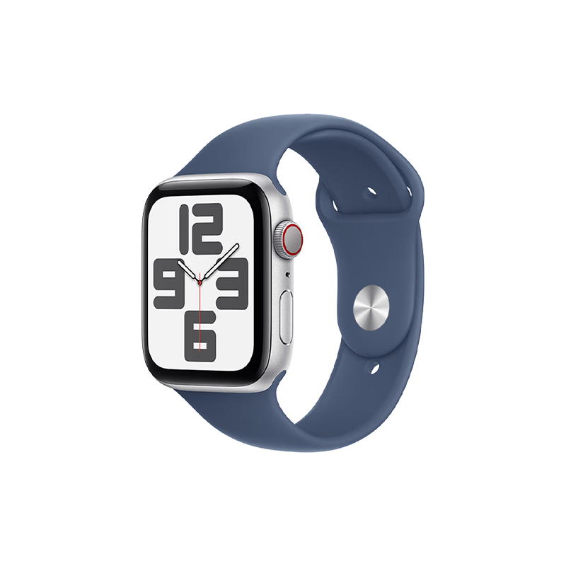 Apple/苹果 Watch SE 智能手表 44mm 银色 蜂窝版 1822.23元（需领券）