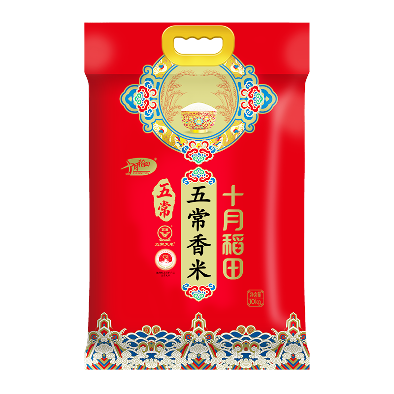 十月稻田 SHI YUE DAO TIAN 五常稻香米 五常大米 10kg（东北大米 香米 10公斤） 券后61.13元