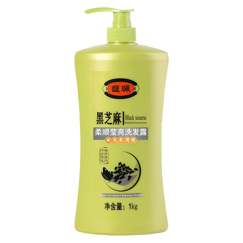 馥珮 黑芝麻柔顺莹亮 洗发水 1kg 12.53元