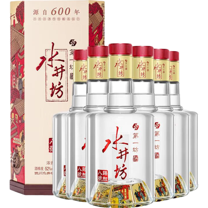 水井坊 臻酿八号 52度、520ml、6瓶 1618.4元