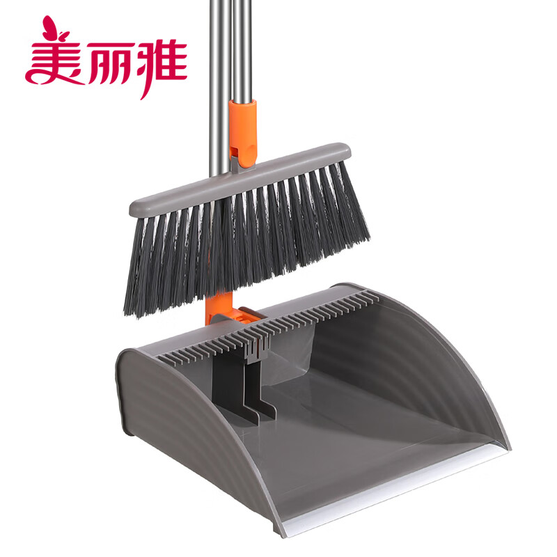 美丽雅 铝合金口扫把套装 扫地扫帚簸箕两件套笤帚家用家居垃圾铲套扫 梳齿簸箕 1个 13.9元