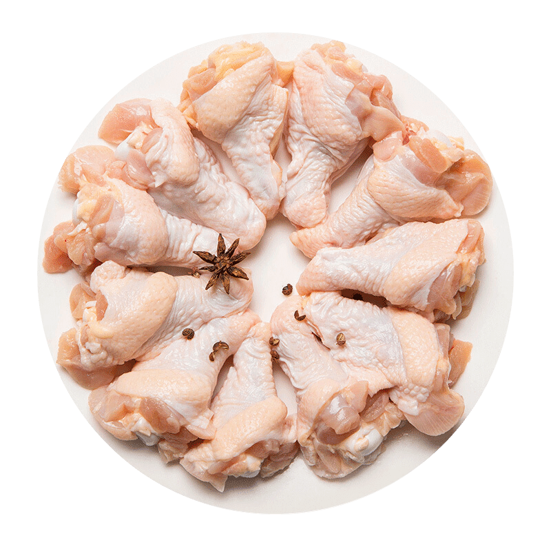 华都食品 出口级单冻鸡翅根 净重2斤/袋 × 7件 80.93元（需领券，合11.56元/件）