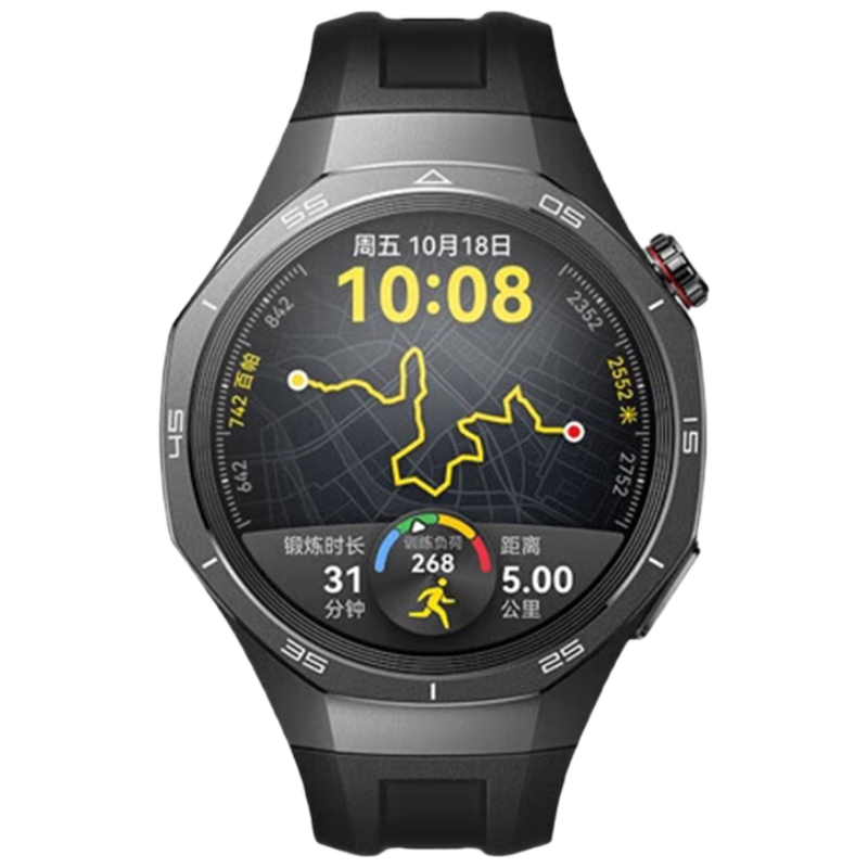 微信小程序、PLUS会员: HUAWEI/华为 WATCH GT 5 Pro 智能手表 46mm 曜石黑 1606.45元