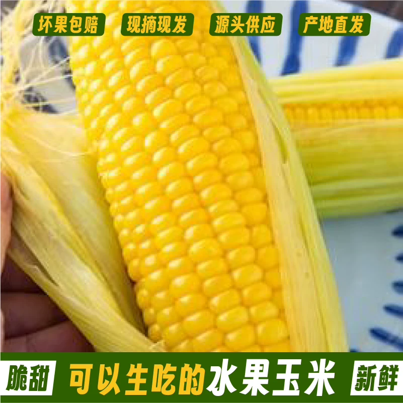 树悦 明星推荐云南水果玉米4-4.5斤 券后9.9元