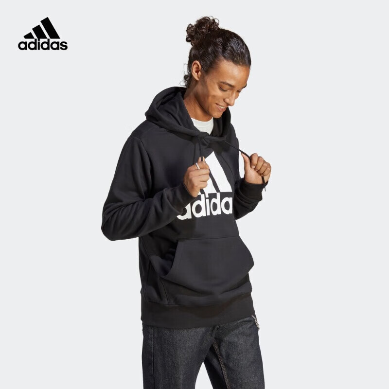 adidas 阿迪达斯 男子 运动系列M BL FT HD运动 套头衫 IC9363 L码 98.01元