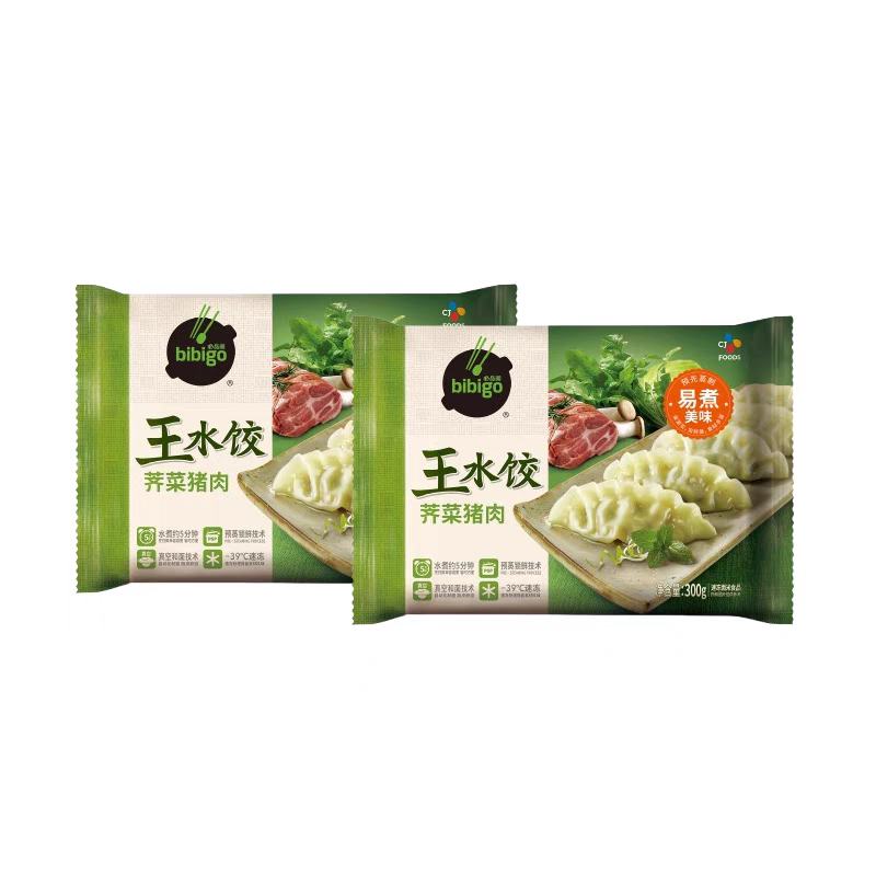 必品阁 王水饺 荠菜猪肉 300g*10件 76元包邮（合7.6元/件）