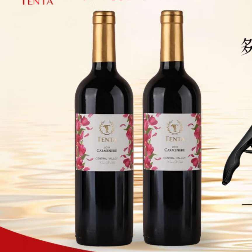 天帕 干红葡萄酒13.5度 750ml2瓶 69元（需领券）