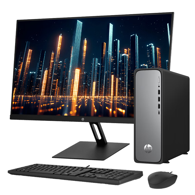 惠普 星Desk商务办公台式电脑主机 （i7-14700、16GB、1TB）+23.8英寸 4789.6元