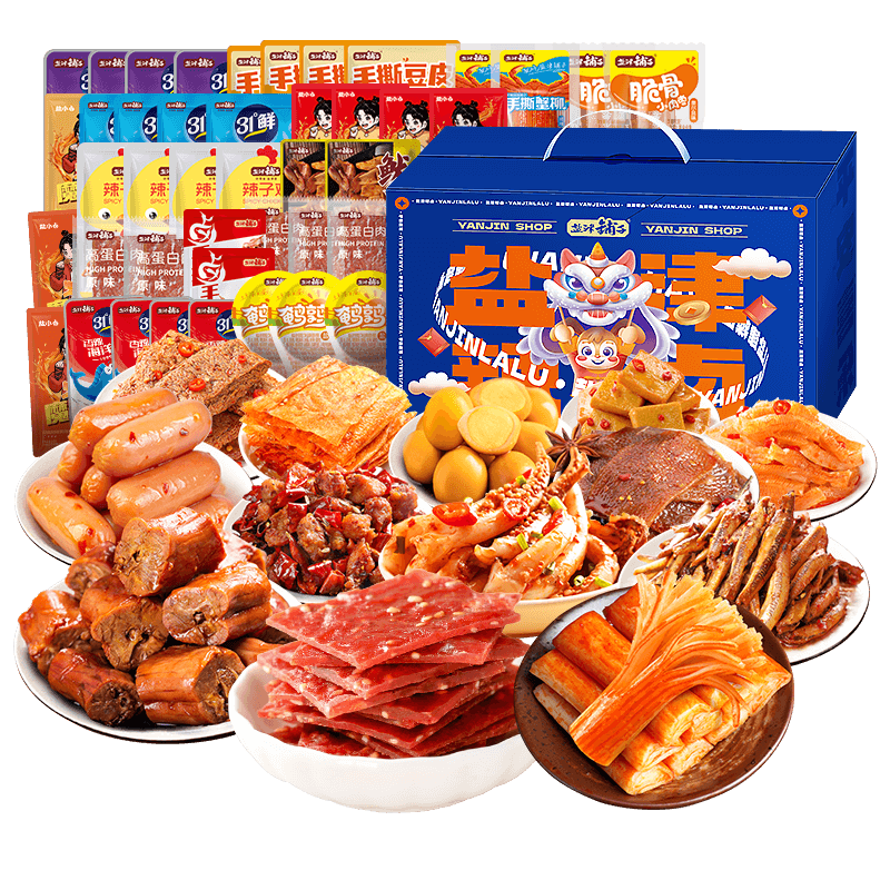 盐津铺子 零食大礼包 746g 24.9元（需领券）（需叠加25-5优惠券）