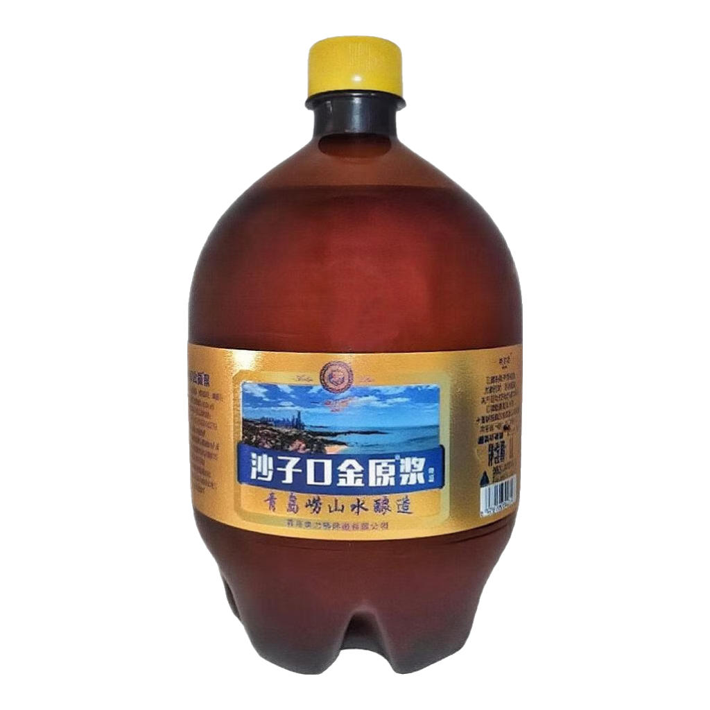 青岛崂山水酿造奥力特沙子口金原浆12P啤酒口感鲜爽 1L 1桶 5元（需领券）