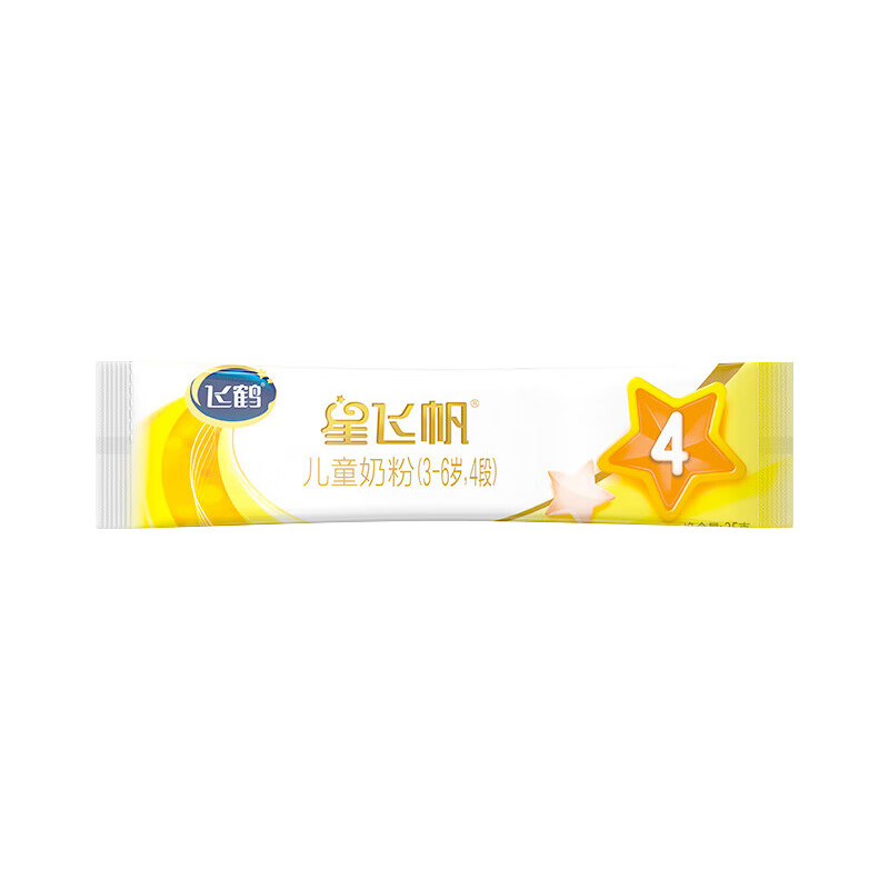 飞鹤 星飞帆4段(3-6岁适用) CBP骨骼发育儿童奶粉 25g 0.88元