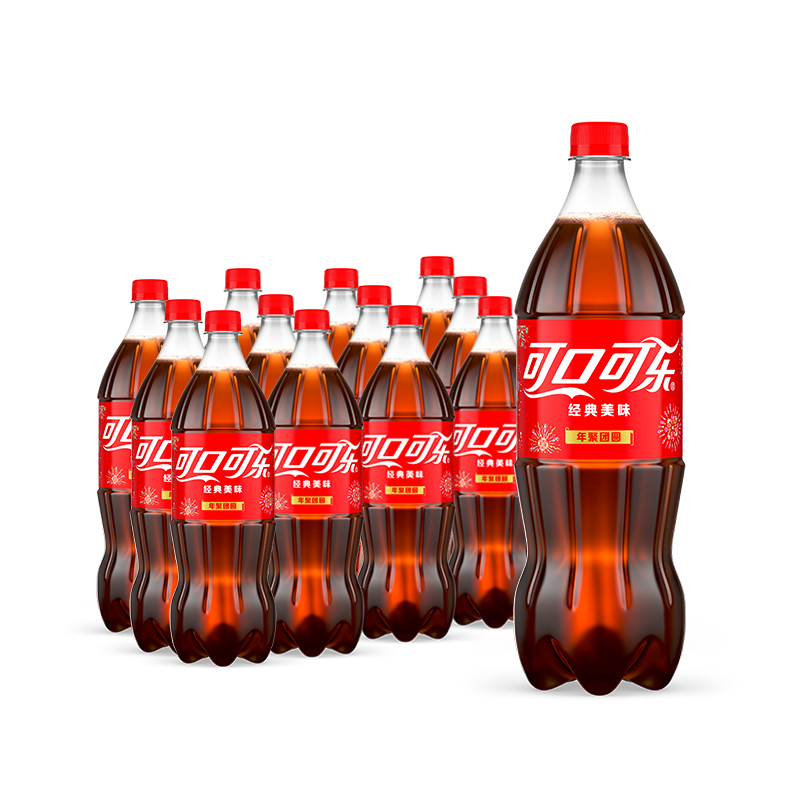 CocaCola/可口可乐 原味可乐 碳酸饮料 1.25L 12瓶 59.9元