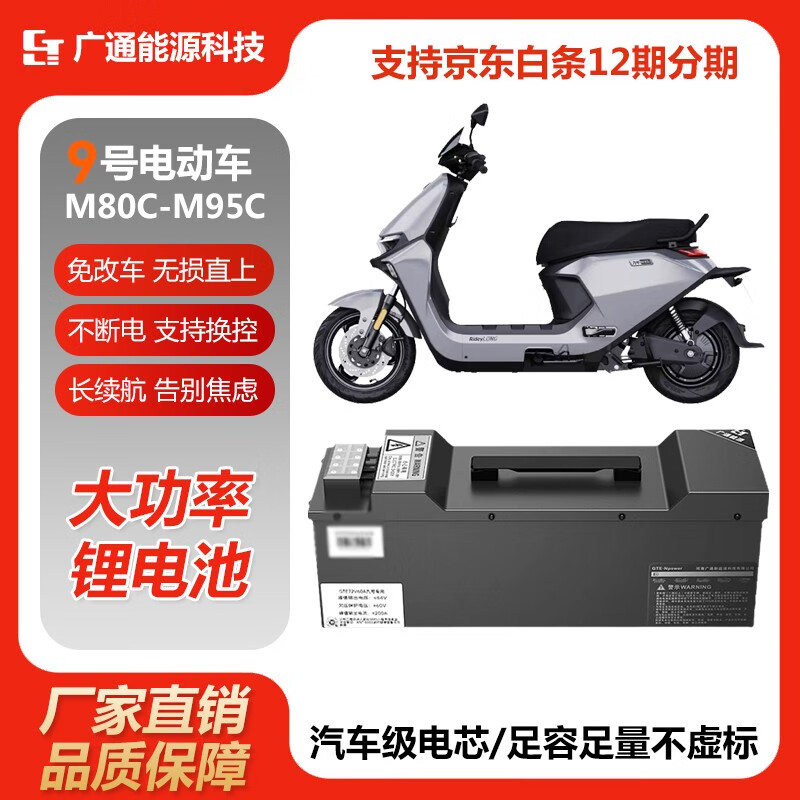 GTE NPOWER 锂电池 M95C 72V169Ah 6476元（需领券）