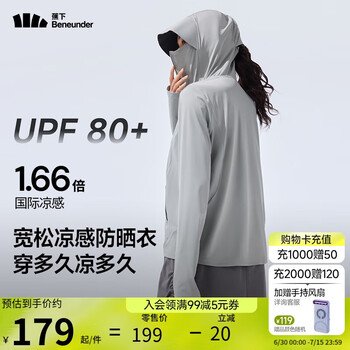 蕉下 防曬衣女春夏涼感防紫外線AL818遠(yuǎn)山灰