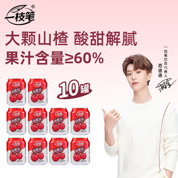 PLUS、首购：一枝笔 山楂汁 245ml*10罐