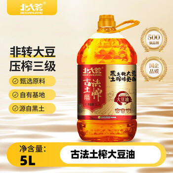 plus：北大荒 大豆油 5L