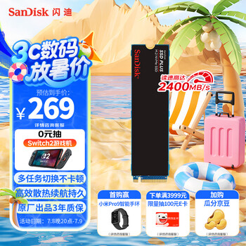 SanDisk SSD固態(tài)硬盤 500GB M.2 NVMe PCIe3.0