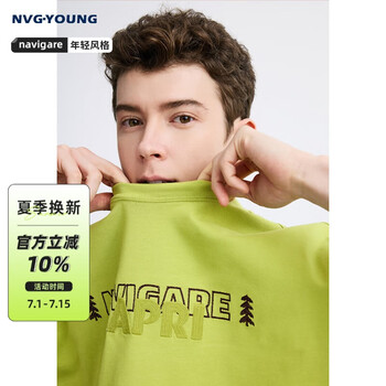 NVG·YOUNG 意大利小帆船 超值！字母重磅纯棉T恤