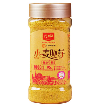 精力沛低GI全价小麦胚芽麦片富硒原味未提取麦胚油高纤高蛋白早餐 高维生素E 425g*1瓶 425g