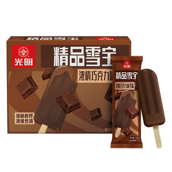 光明 巧克力味雪糕冰淇淋 70g×6支*5件