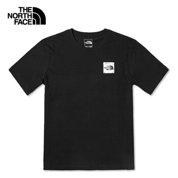 北面（The North Face）北面短袖男戶外休閑舒適透氣圓領(lǐng)半袖春夏棉t恤 8AUU JK3 L