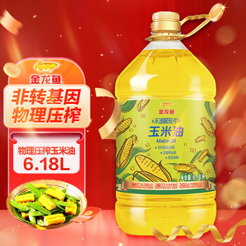 百亿补贴：金龙鱼 不油腻轻年 非转基因玉米油 6.18L