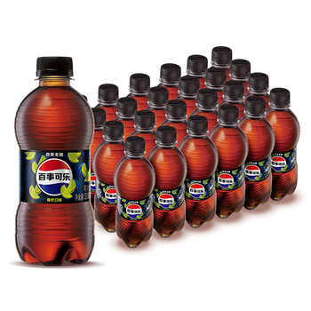 plus会员、需首购:pepsi/百事可乐 青柠味 无糖可乐 饮料 瓶装 300ml 24瓶