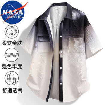 NASA MARVEL 短袖衬衫 黑色