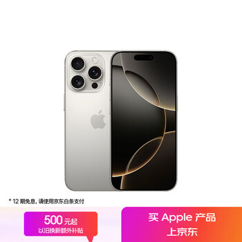 苹果 Apple iPhone 16 Pro 5G手机 256GB 原色钛金属