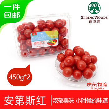 京鮮生 櫻桃番茄 安第斯紅 散粒 450g*2盒 生鮮水果 源頭直發(fā)