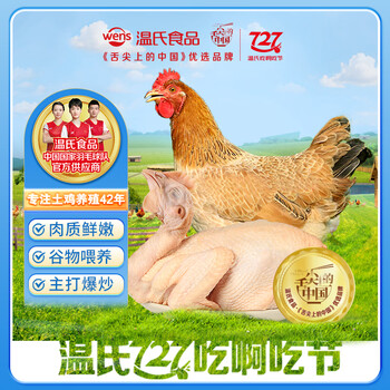 温氏供港三黄鸡2.4斤冷冻农家土鸡慢养走地鸡红烧煲汤食材