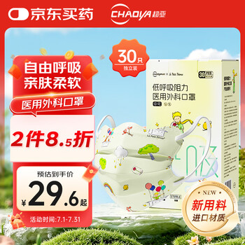 PLUS會員、試用：超亞 外科口罩 30只