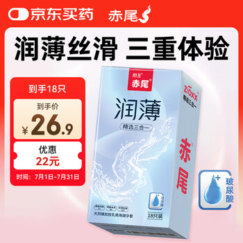PLUS會員、試用：赤尾 避孕套 18只裝