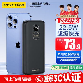 品胜 充电宝 20000mAh