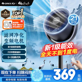 格力 GREE FXDZ-20X62Bcg3 空气循环扇 碧玺蓝