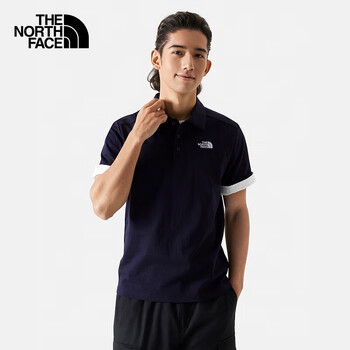 再降价、plus会员：The North Face北面 短袖Polo 男女户外舒适透气短袖